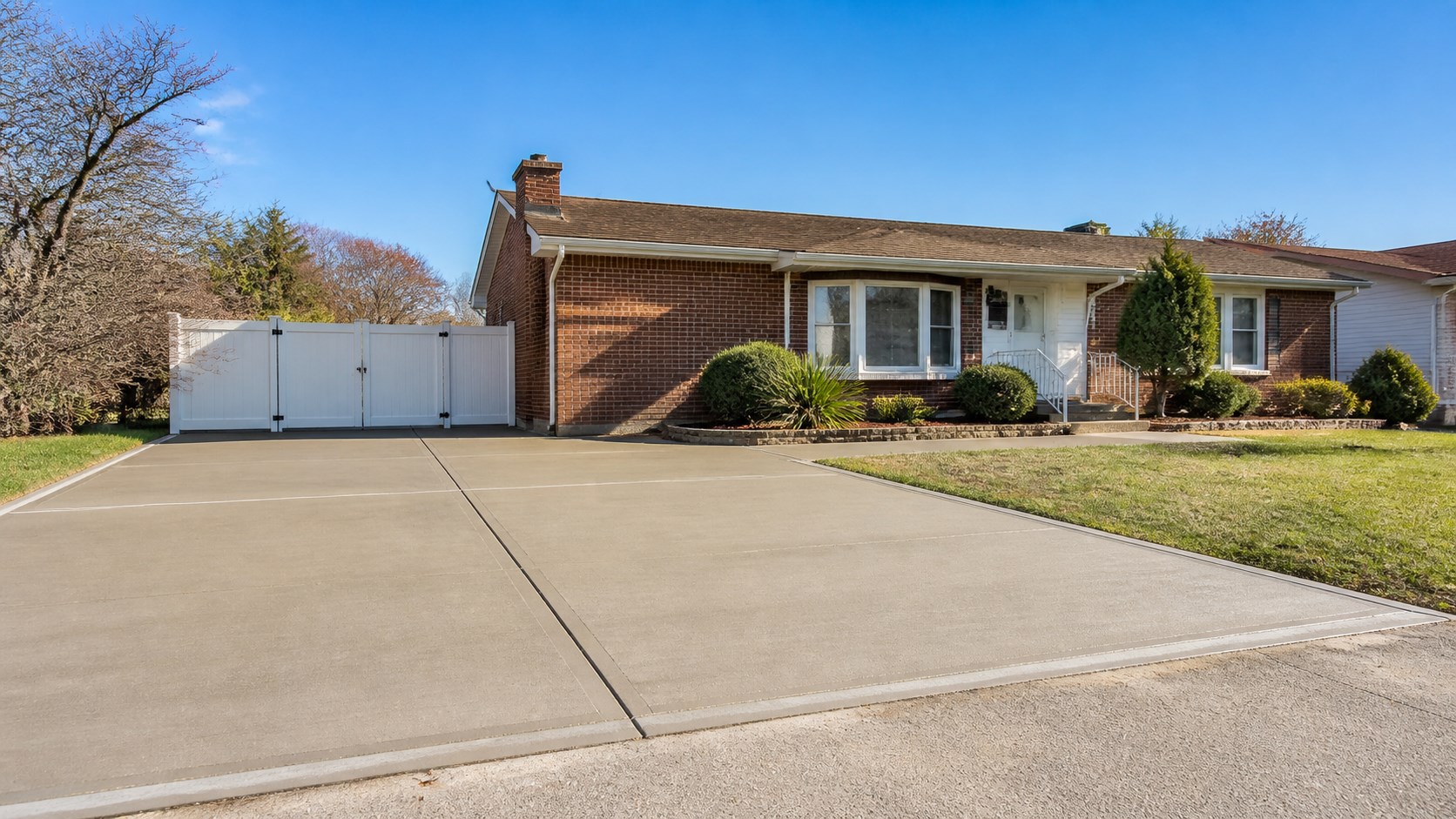 Concrete driveway apron project in Bellmawr, NJ